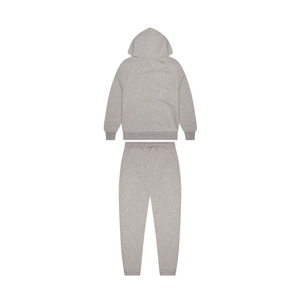 Trapstar Chenille Decoded Hooded Tracksuit- Grey/Light Blue