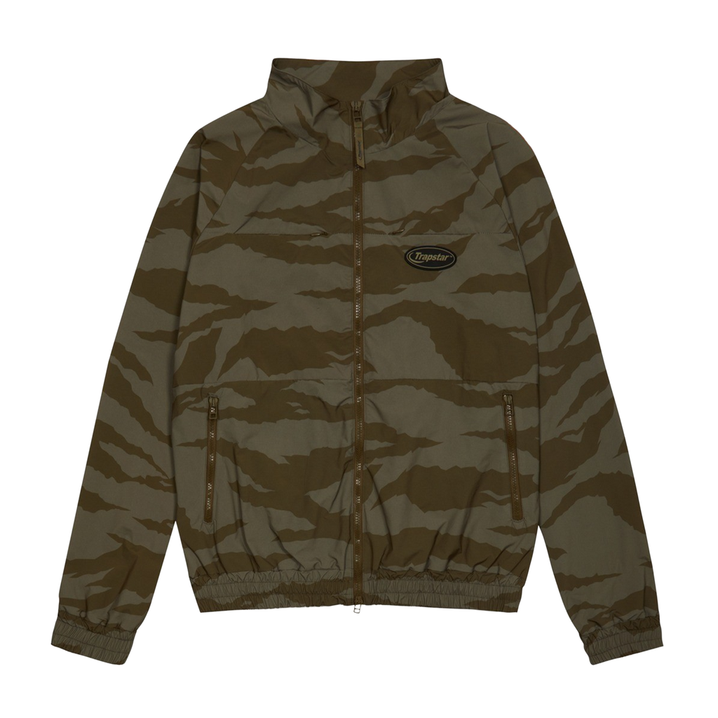 Trapstar Hyperdrive Zip Track Top - Tiger Camo Khaki