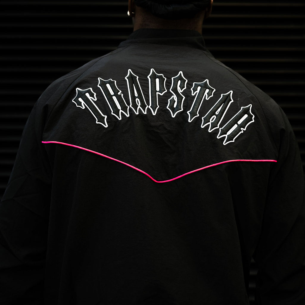 Trapstar Irongate Shell Tracksuit 'Black Pink'