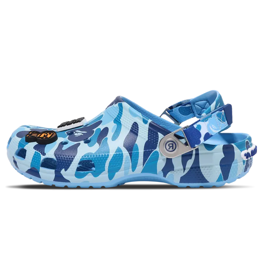 Bape x Classic Clog 'ABC Camo - Blue'