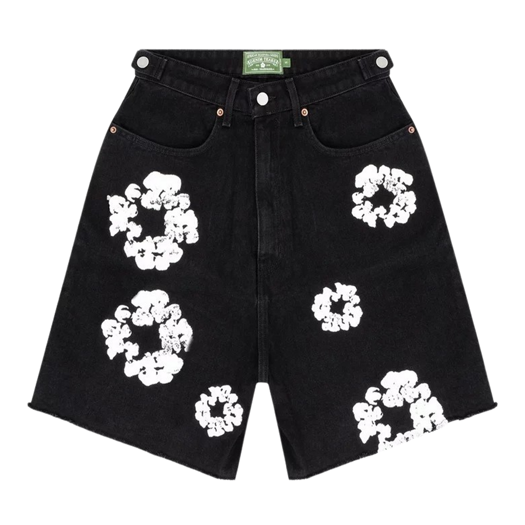 Denim Tears X Levi's Wreath Jean Shorts 'Black'