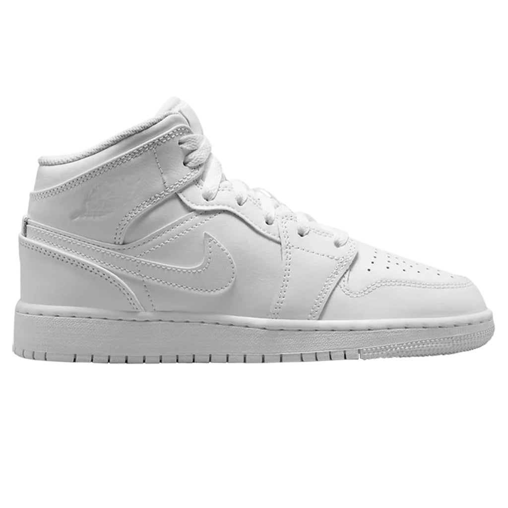 Air Jordan 1 Mid GS 'Triple White' 2023