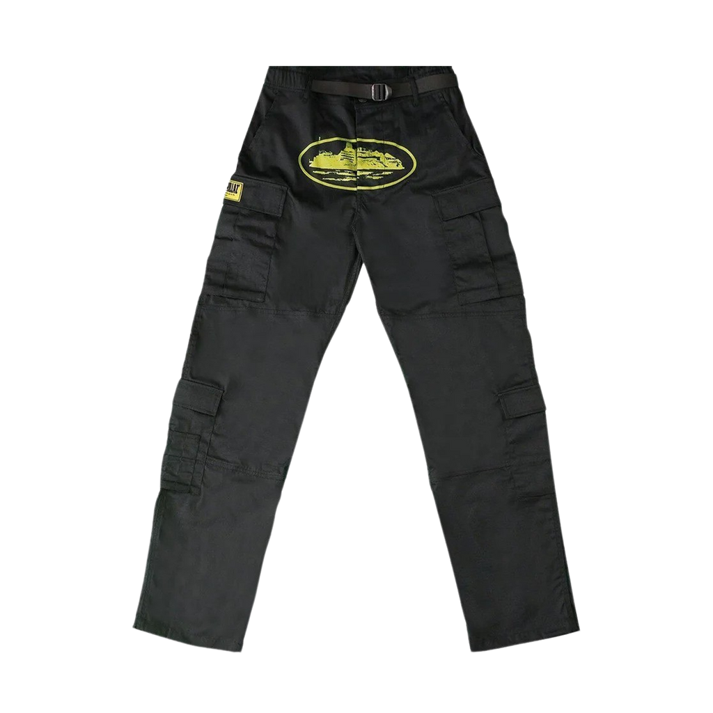 Corteiz Yella Guerillaz Cargos 'Black/Yellow'