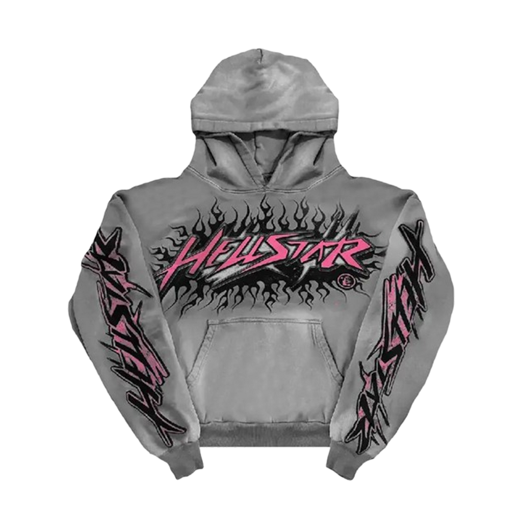 Hellstar Future Flame Hoodie 'Grey'
