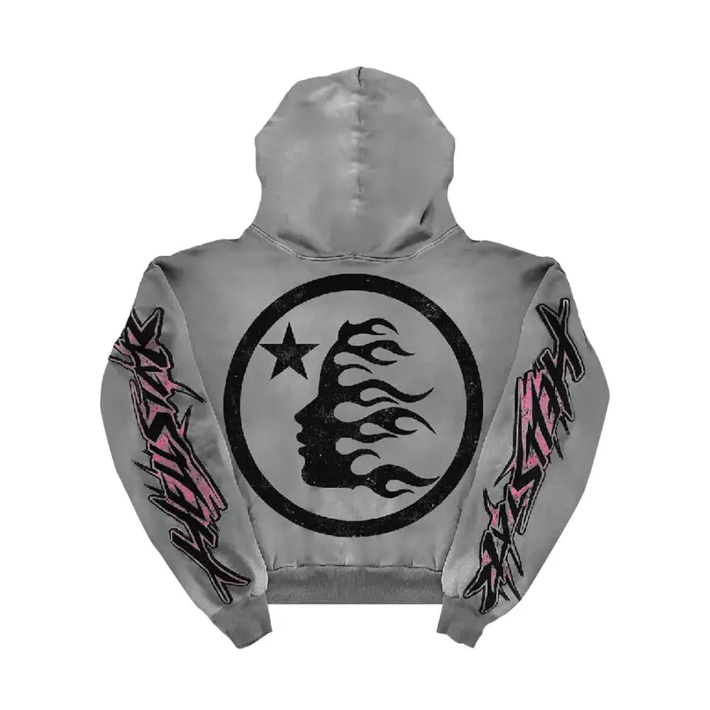 Hellstar Future Flame Hoodie 'Grey'