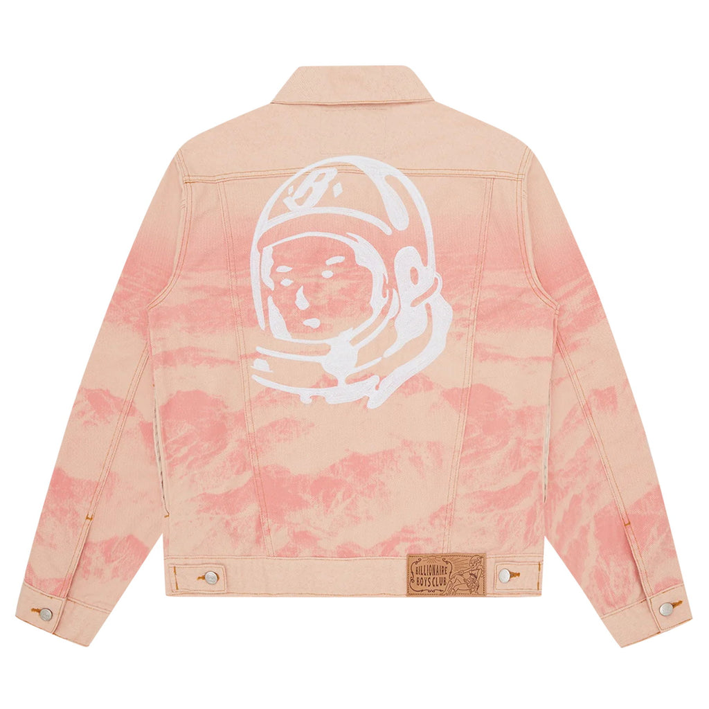 Billionaire Boys Club Mountain Print Astro Denim Jacket 'Pink'