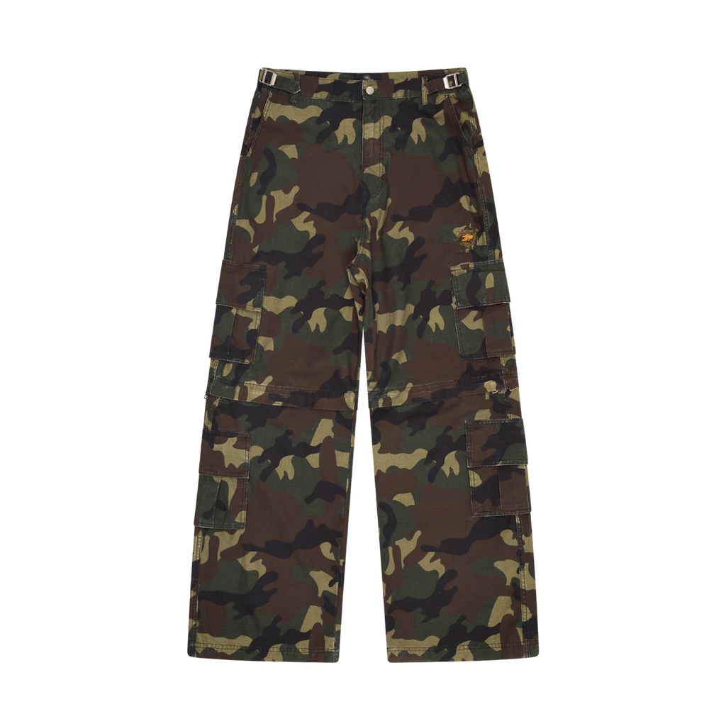 Broken Planet 2-In-1 Camo Cargo Pants/Shorts 'Camo Green'