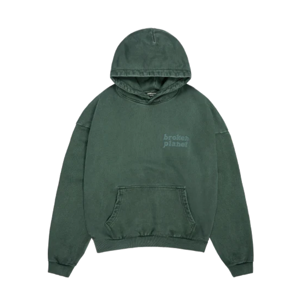 Broken Planet Basics Hoodie 'Washed Emerald Green'