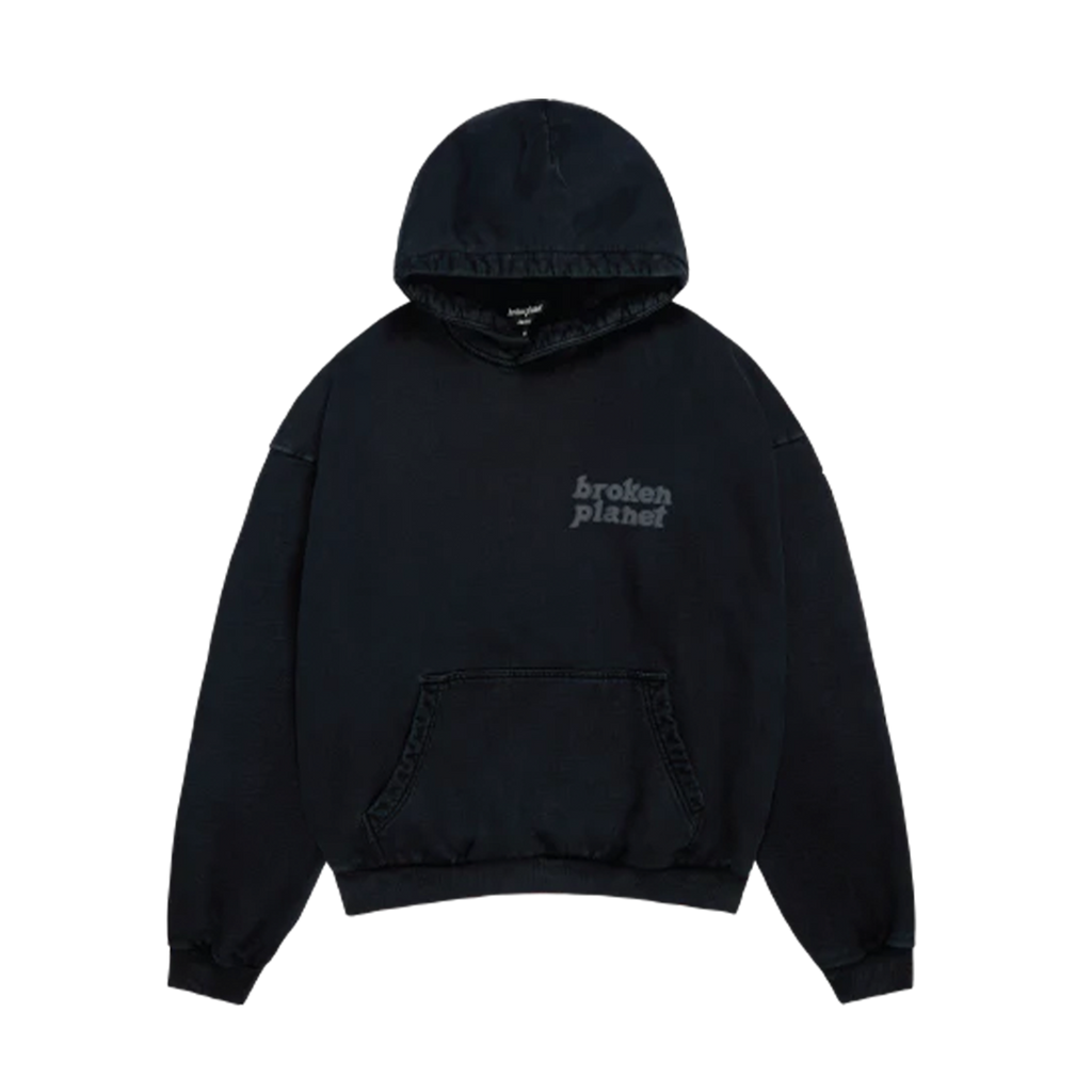 Broken Planet Basics Hoodie 'Washed Midnight Black'