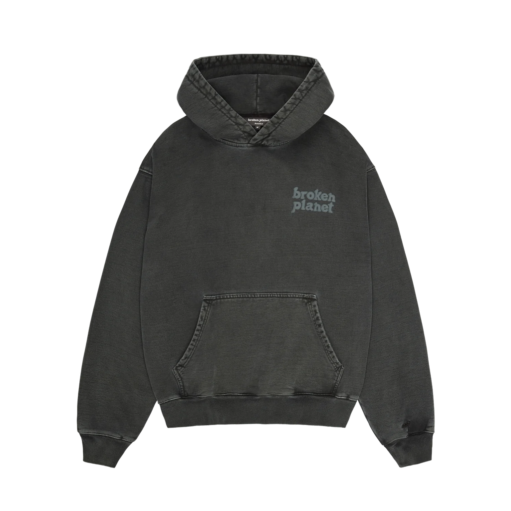Broken Planet Basics Hoodie - Washed Soot Black