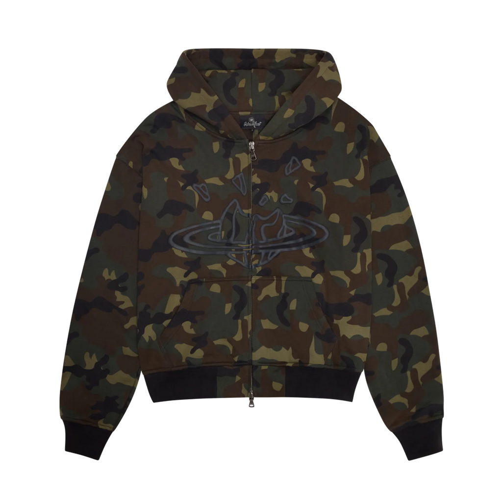Broken Planet Camo Planet Zip Up Hoodie