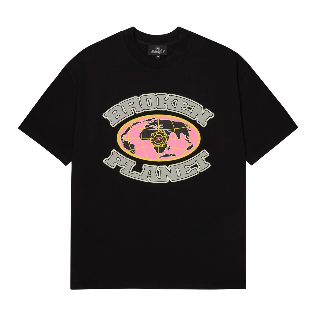 Broken Planet T-Shirt 'Grid' - Midnight Black