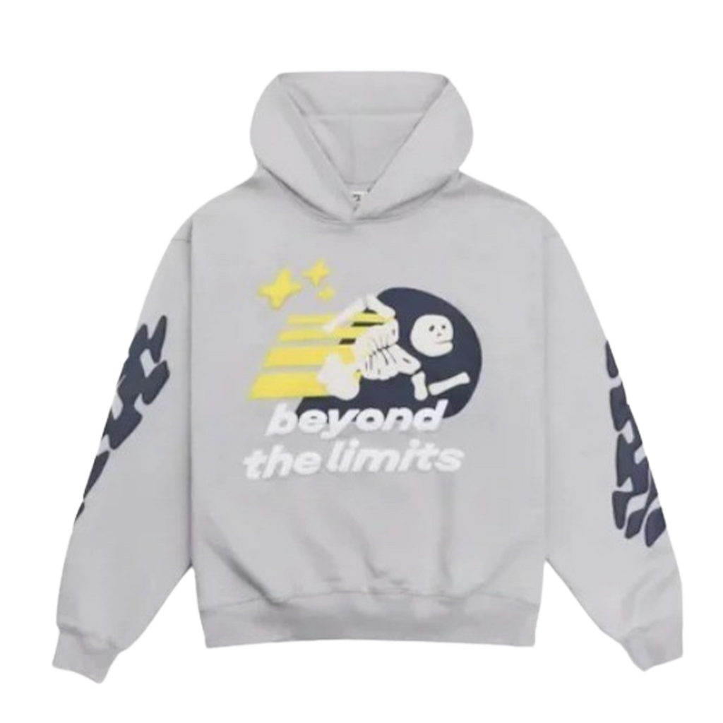 Broken Planet Hoodie 'Beyond The Limits' - Stone Grey