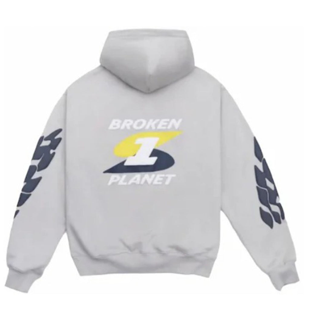 Broken Planet Hoodie 'Beyond The Limits' - Stone Grey