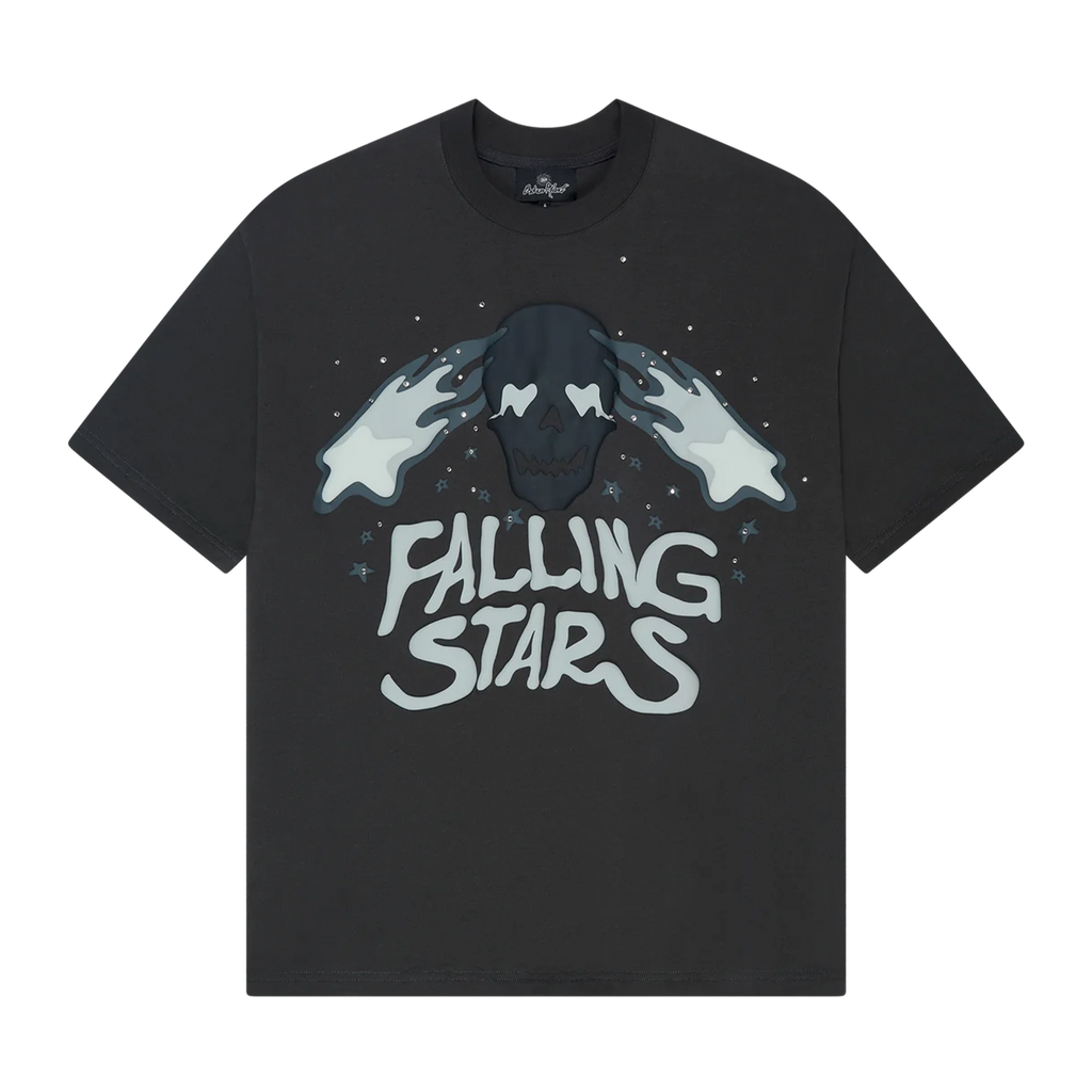 Broken Planet T-Shirt 'Falling Stars' - Soot Black