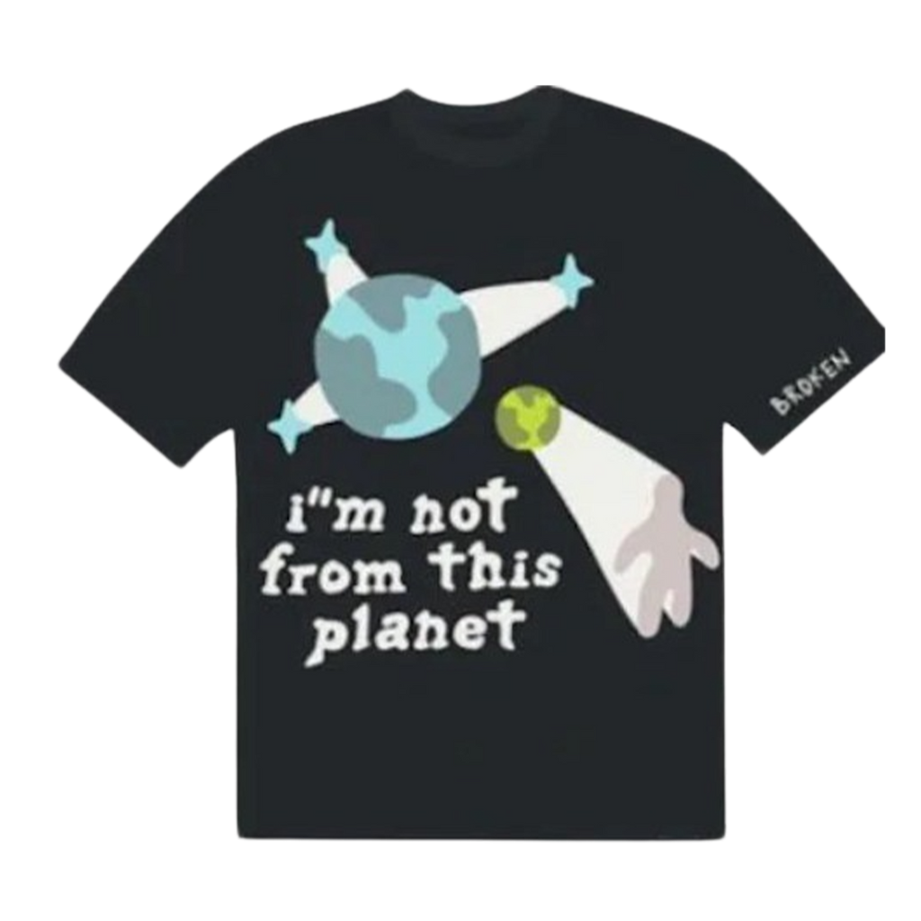 Broken Planet T-Shirt 'I'm Not From This Planet' - Black