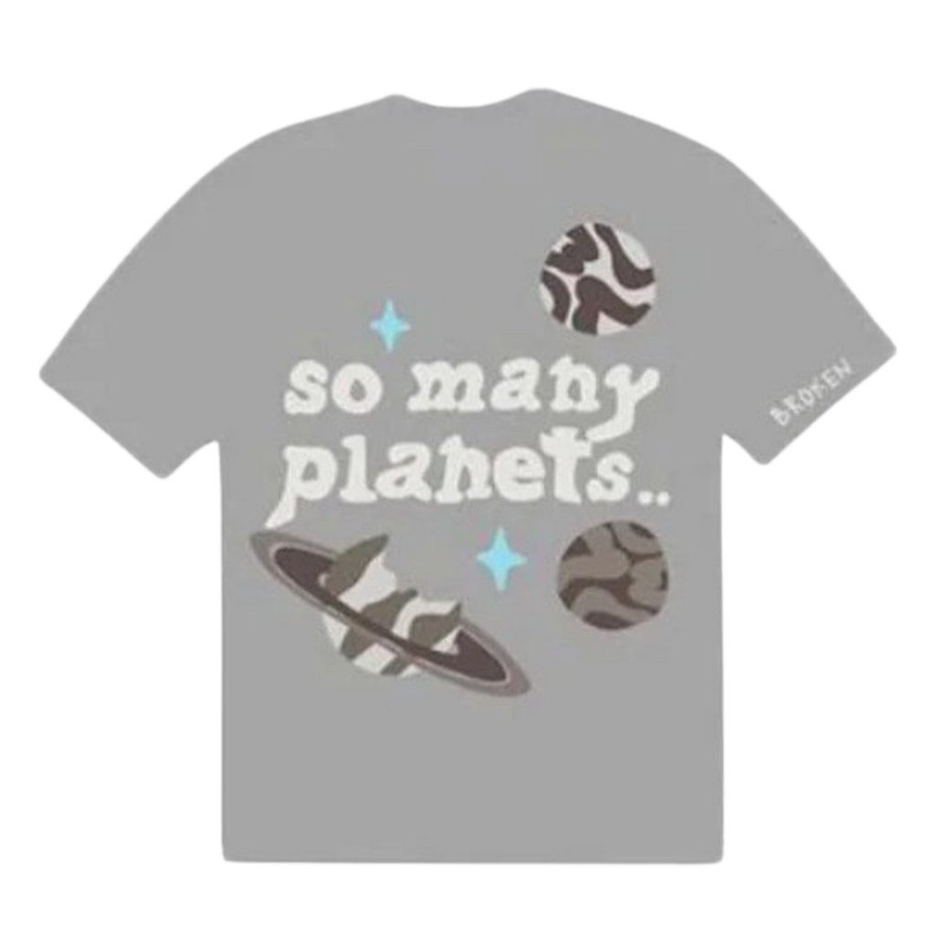 Broken Planet So Many Planets T-shirt 'Grey'
