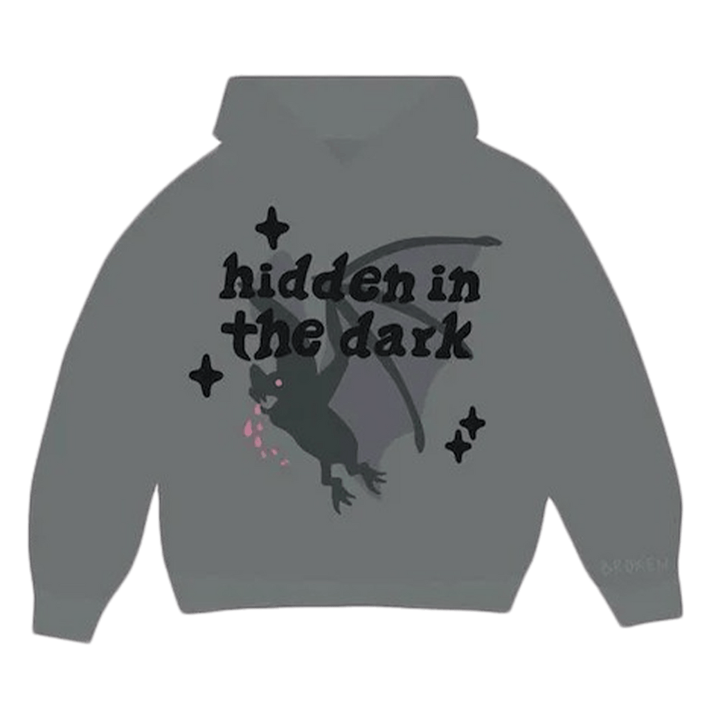 Broken Planet Market Hoodie 'Hidden In The Dark' - Shadow Grey - Kick Game