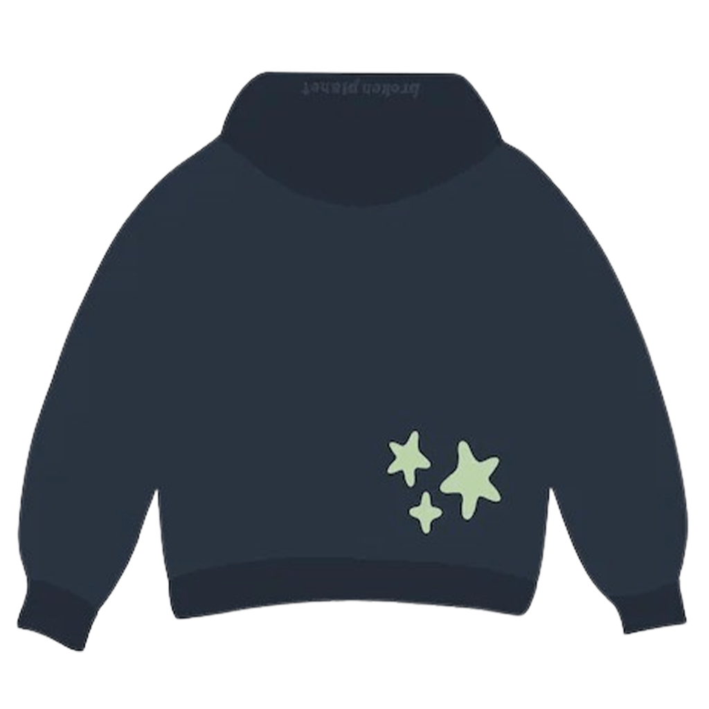 Broken Planet Market Hoodie 'Astral Energy' - Outer Space Blue - Kick Game