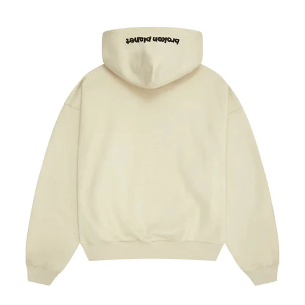Broken Planet Zip Up Hoodie 'Bone White'