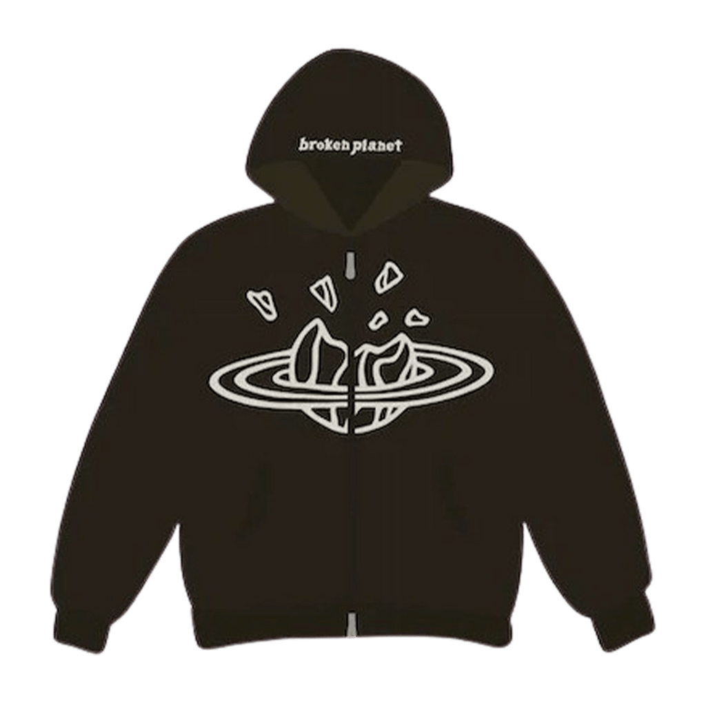 Broken Planet Market Zip Up Hoodie 'Grey' - Kick Game