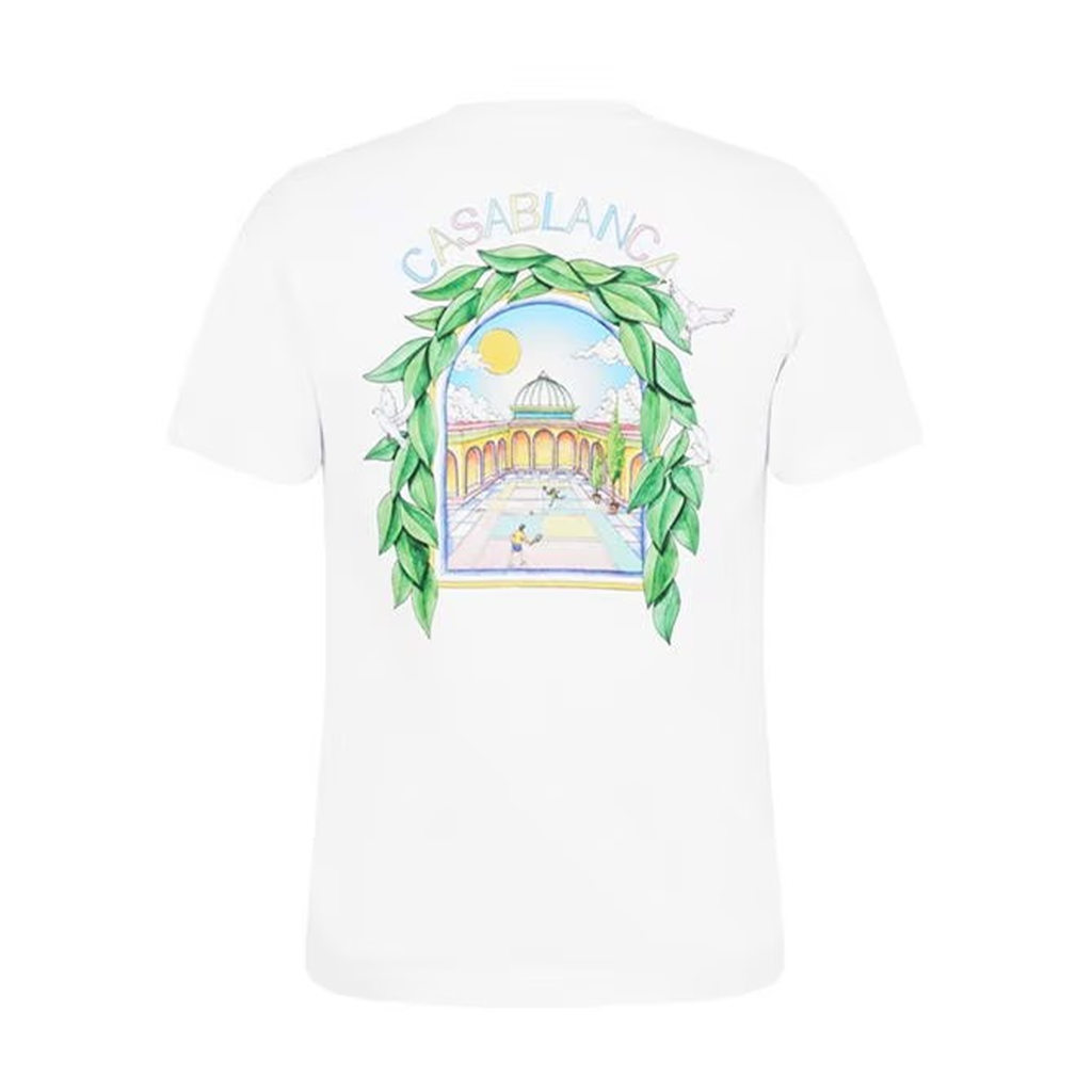 Casablanca L'Arche Tennis Club T-Shirt 'White'