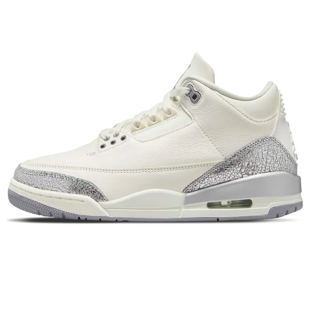 Air Jordan 3 Wmns Retro 'Sail Metallic Silver'