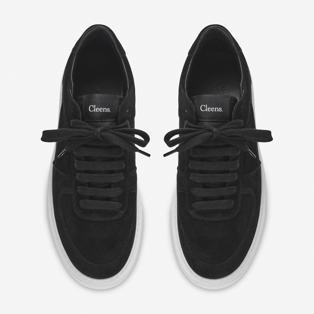 Cleens Court Trainer 'Black Suede'