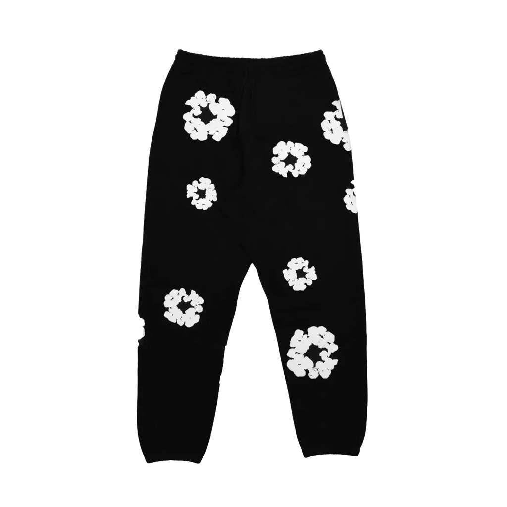 Denim Tears The Cotton Wreath Sweatpants 'Black'