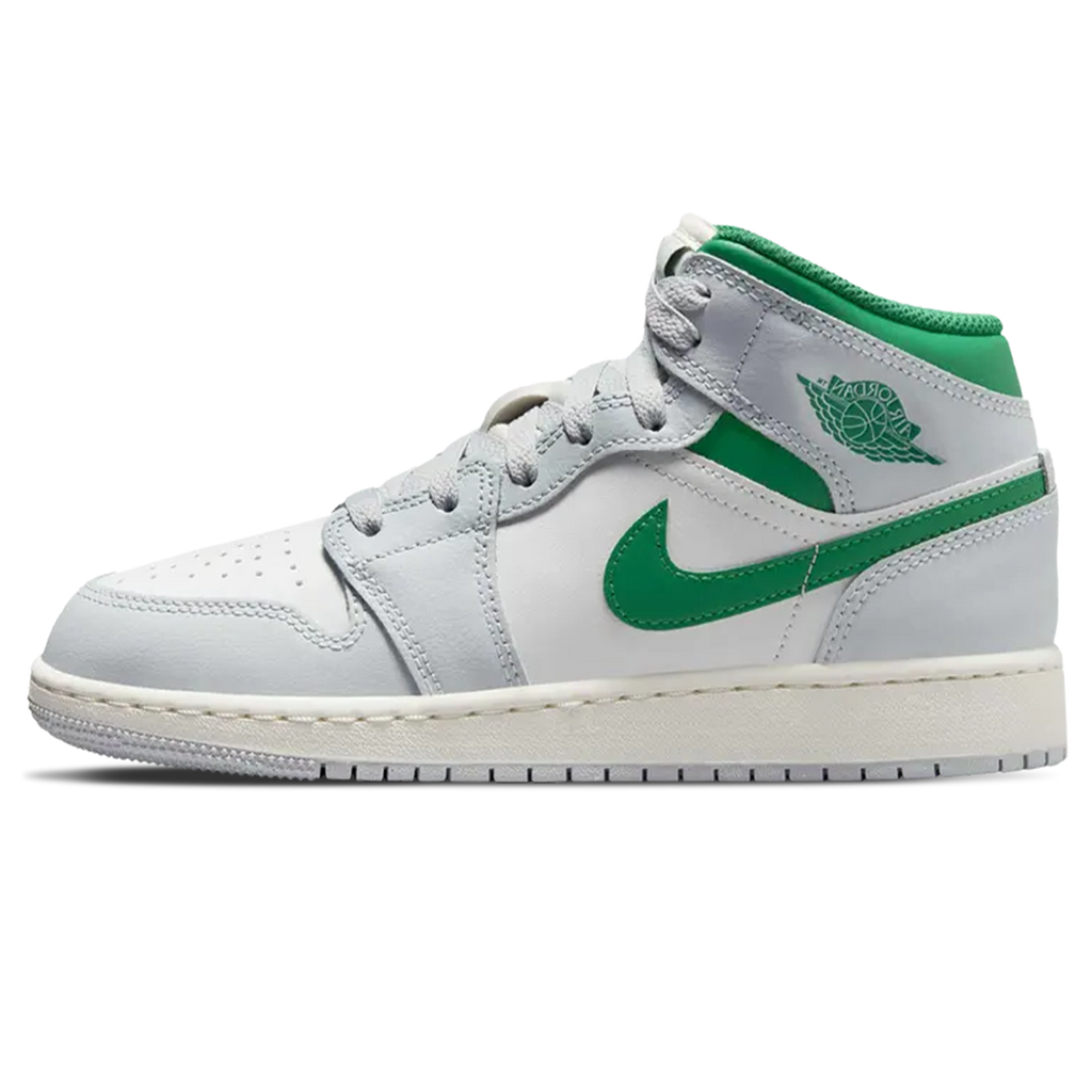 Air Jordan 1 Mid GS 'Summit White Pine Green'