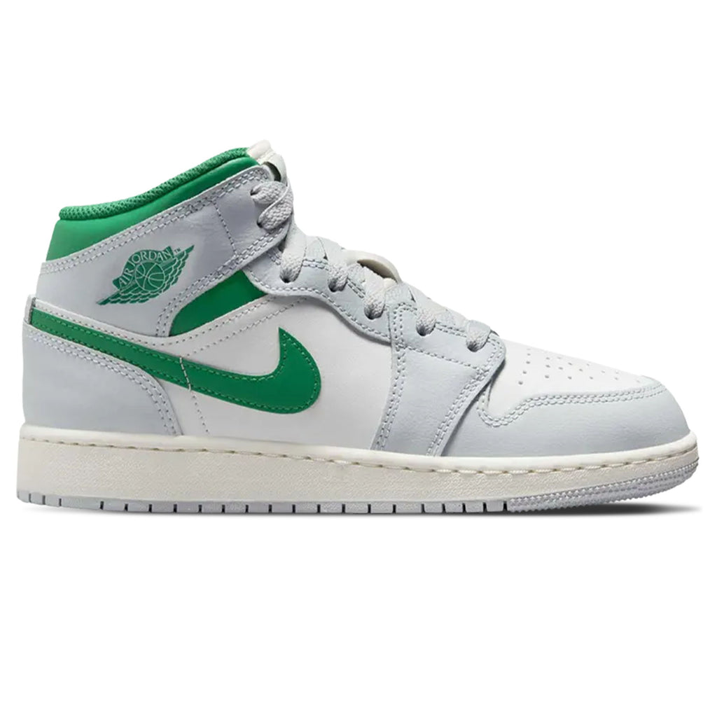 Air Jordan 1 Mid GS 'Summit White Pine Green'