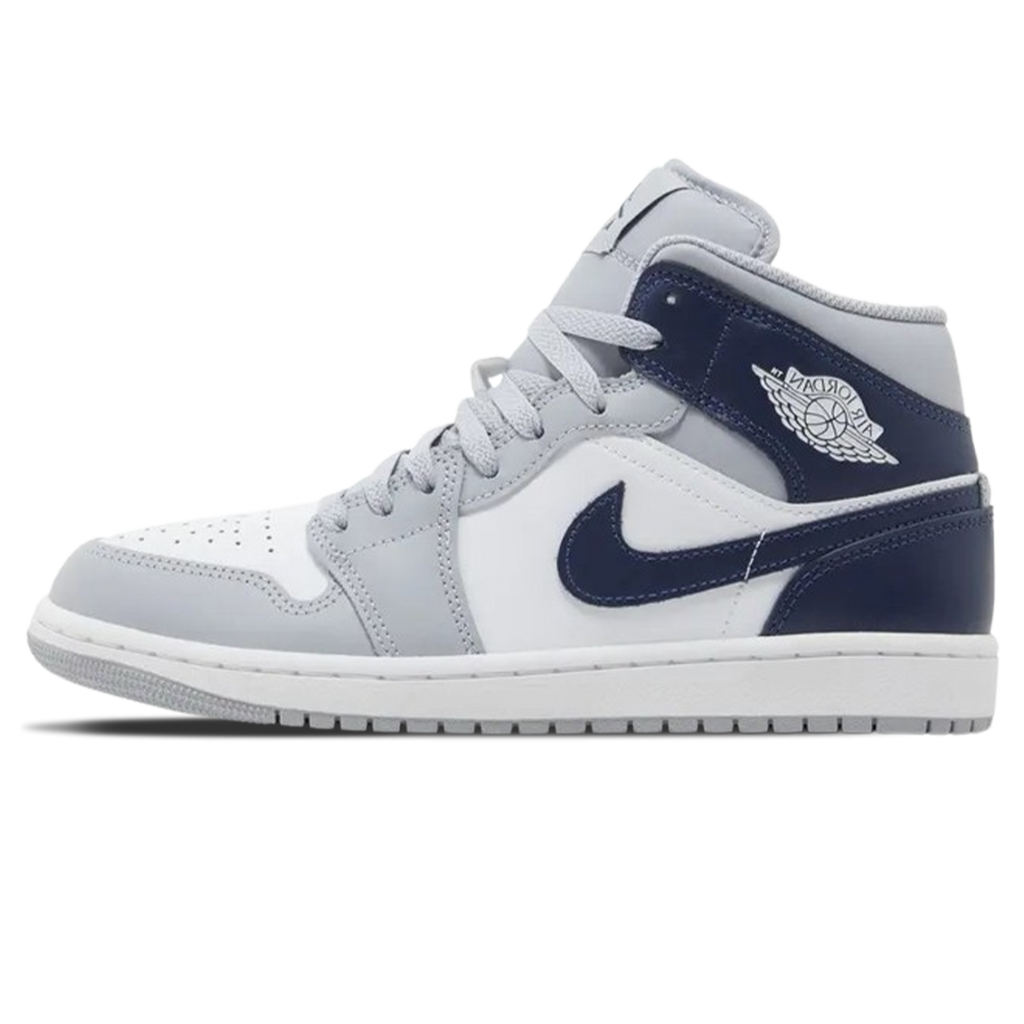 Air Jordan 1 Mid 'Wolf Grey Midnight Navy'