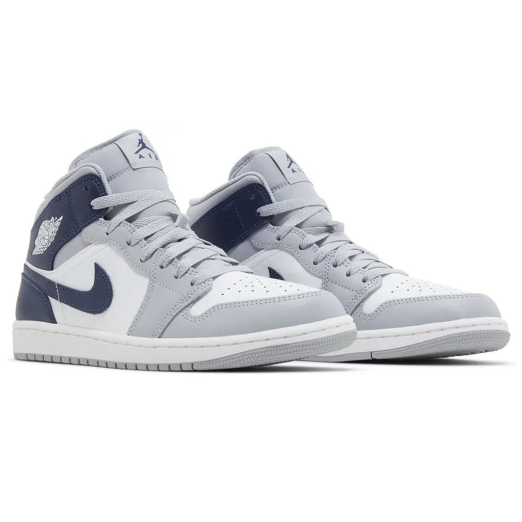 Air Jordan 1 Mid 'Wolf Grey Midnight Navy'