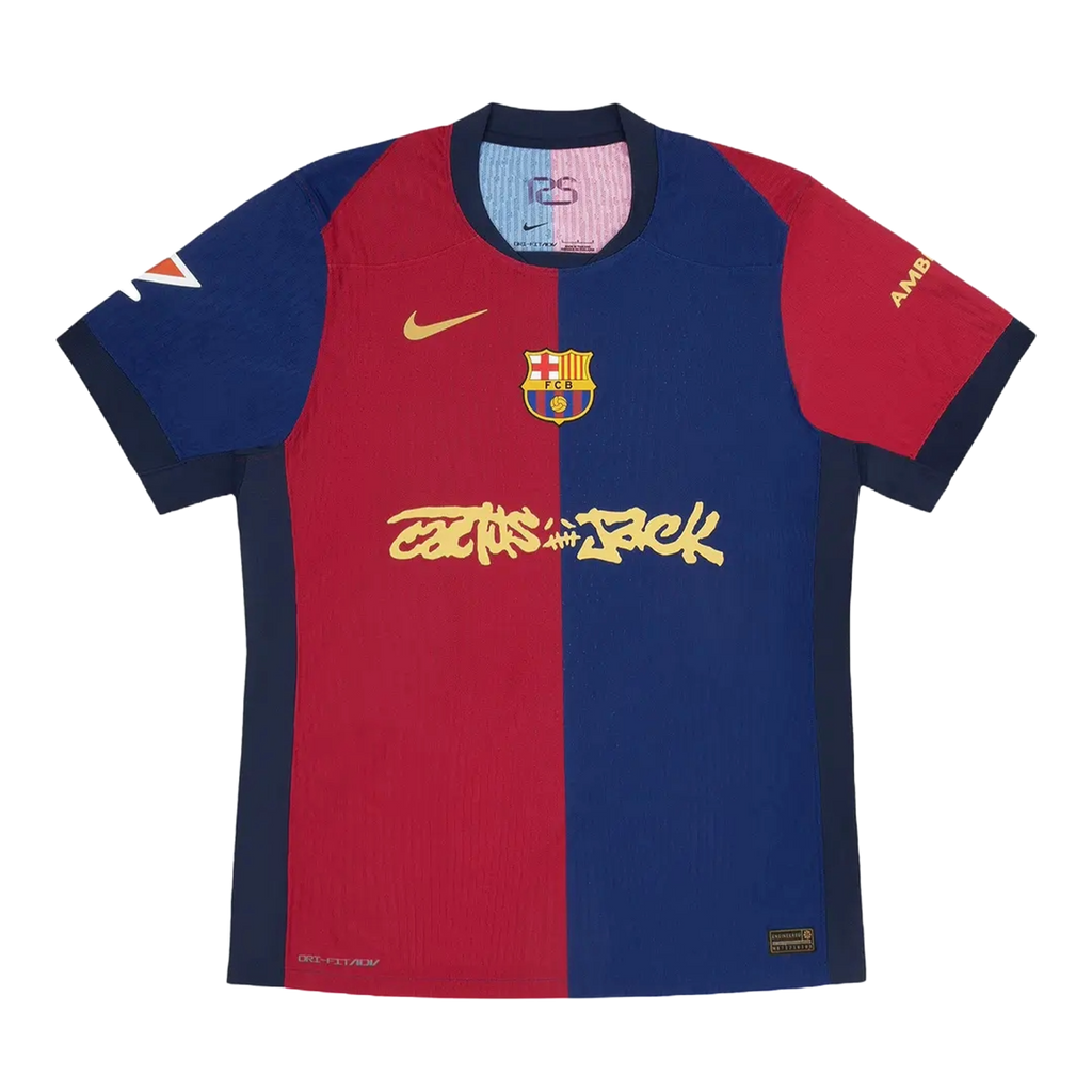 Nike FC Barcelona x Cactus Jack 2024/25 Match Home Jersey 'Red/Blue'