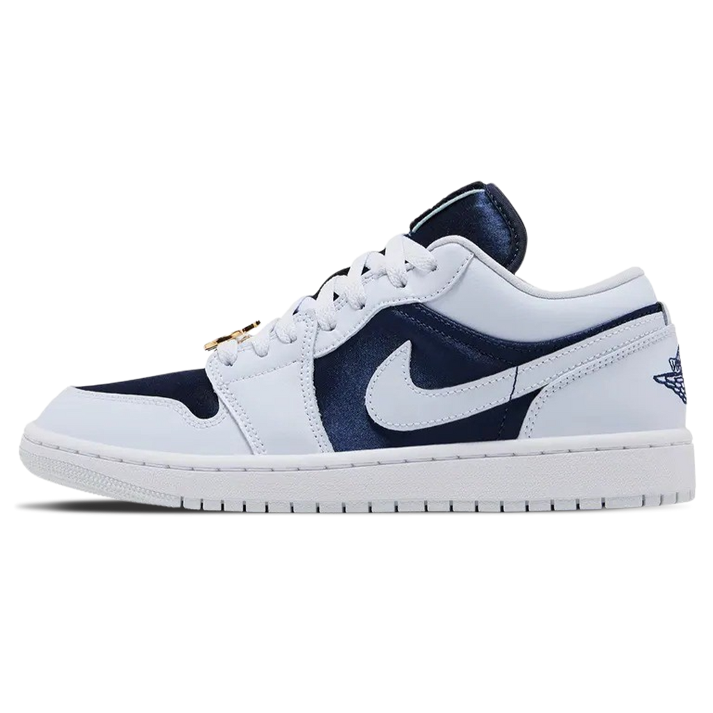Air Jordan 1 Low SE Wmns 'Midnight Navy Gold Charms'