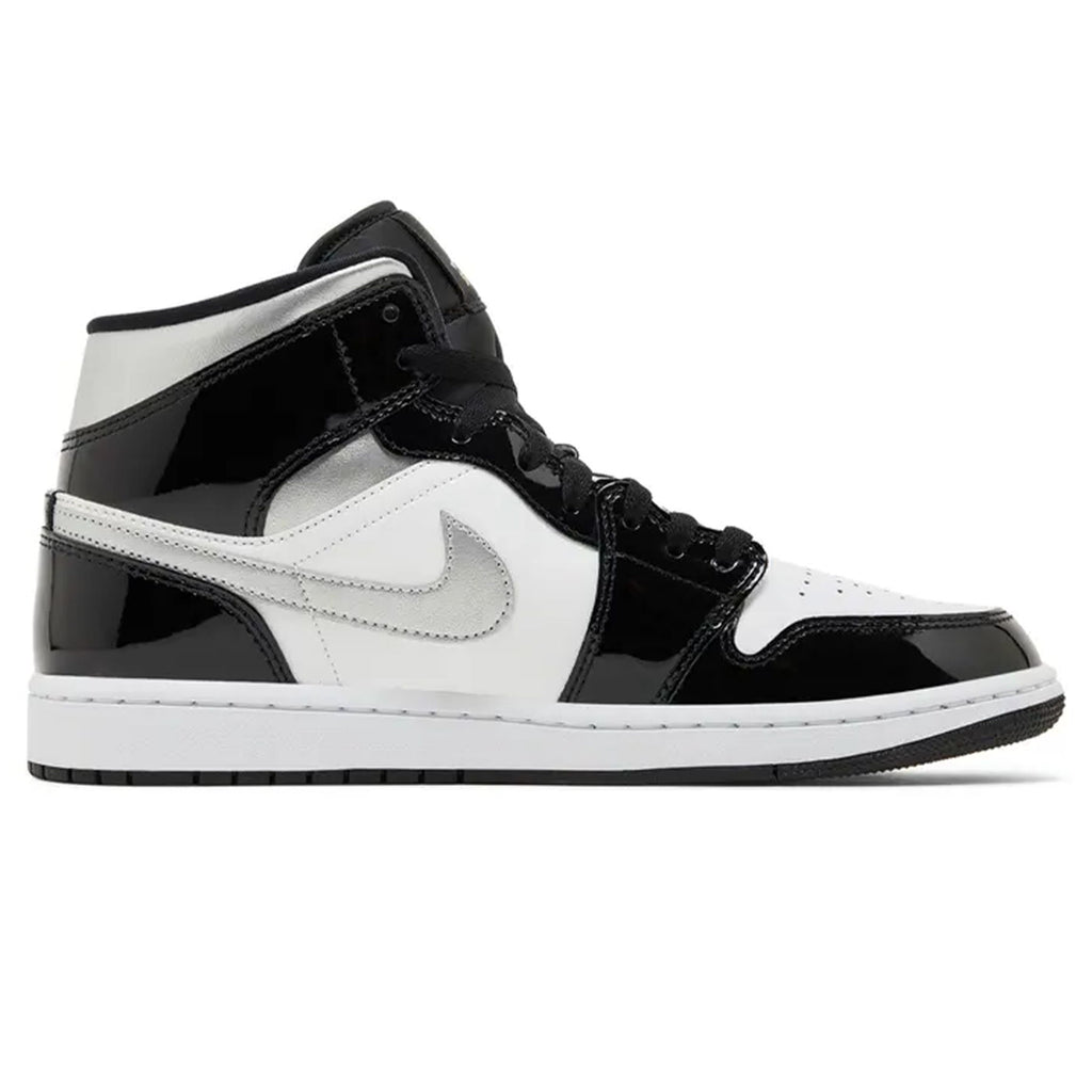 Air Jordan 1 Mid SE 'Black White Metallic Silver'