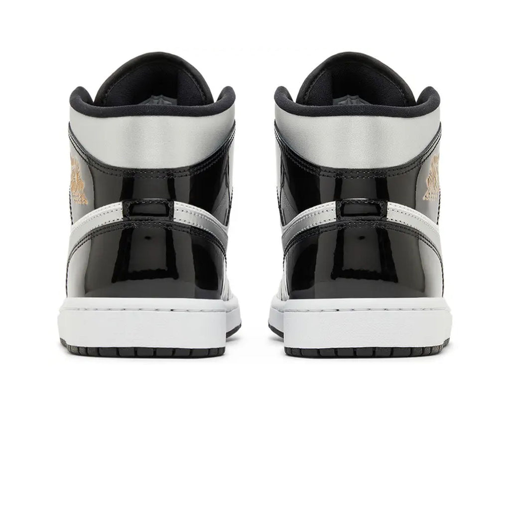 Air Jordan 1 Mid SE 'Black White Metallic Silver'