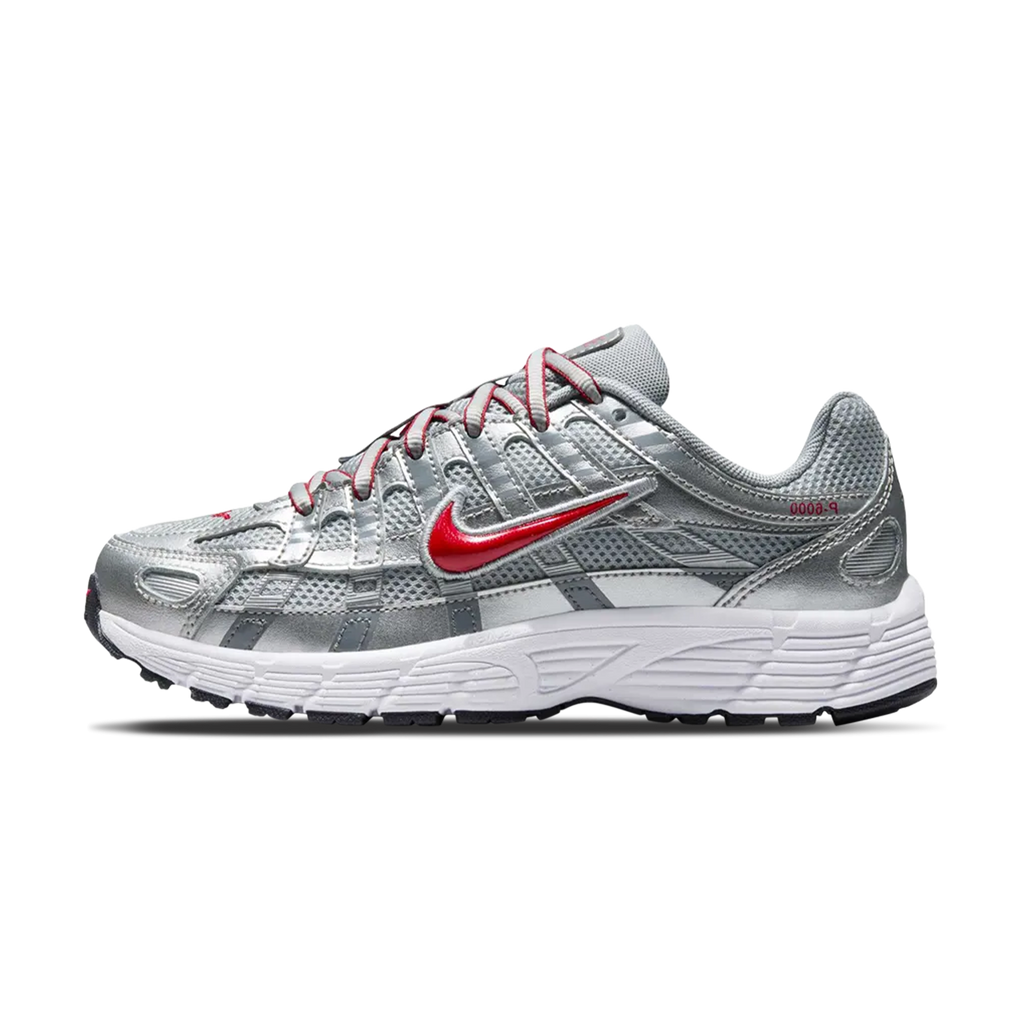 Nike P-6000 GS 'Metallic Silver Gym Red'