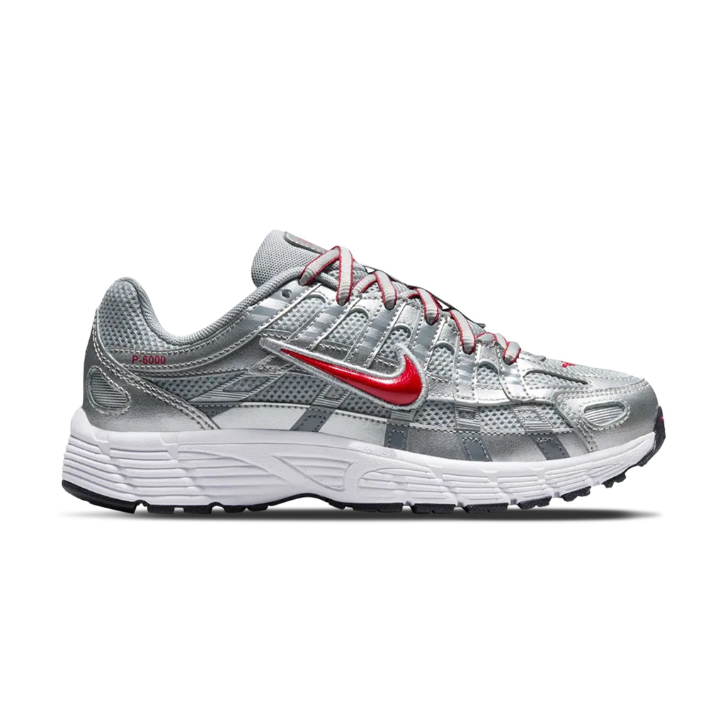 Nike P-6000 GS 'Metallic Silver Gym Red'