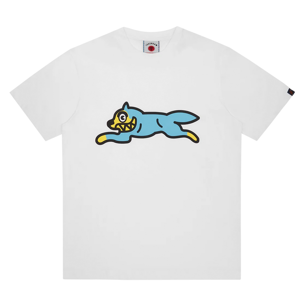 ICECREAM Running Dog T-Shirt 'White Blue'