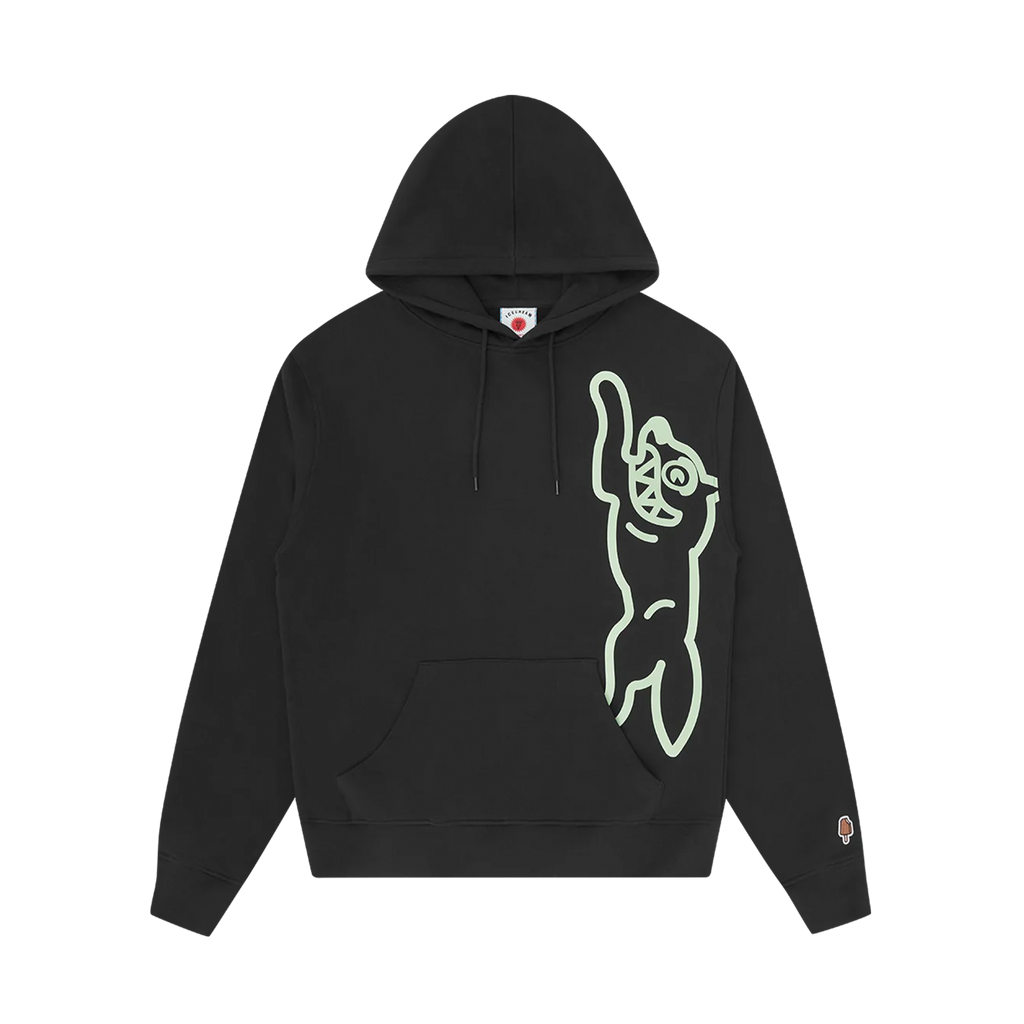 ICECREAM Vertical Jumbo Running Dog Popover Hoodie 'Black'