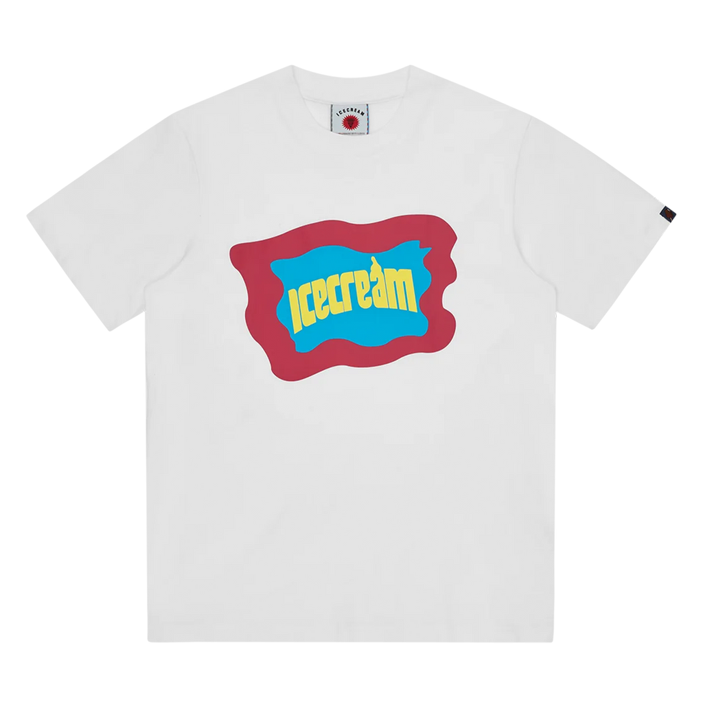 ICECREAM Block Logo T-Shirt 'White'