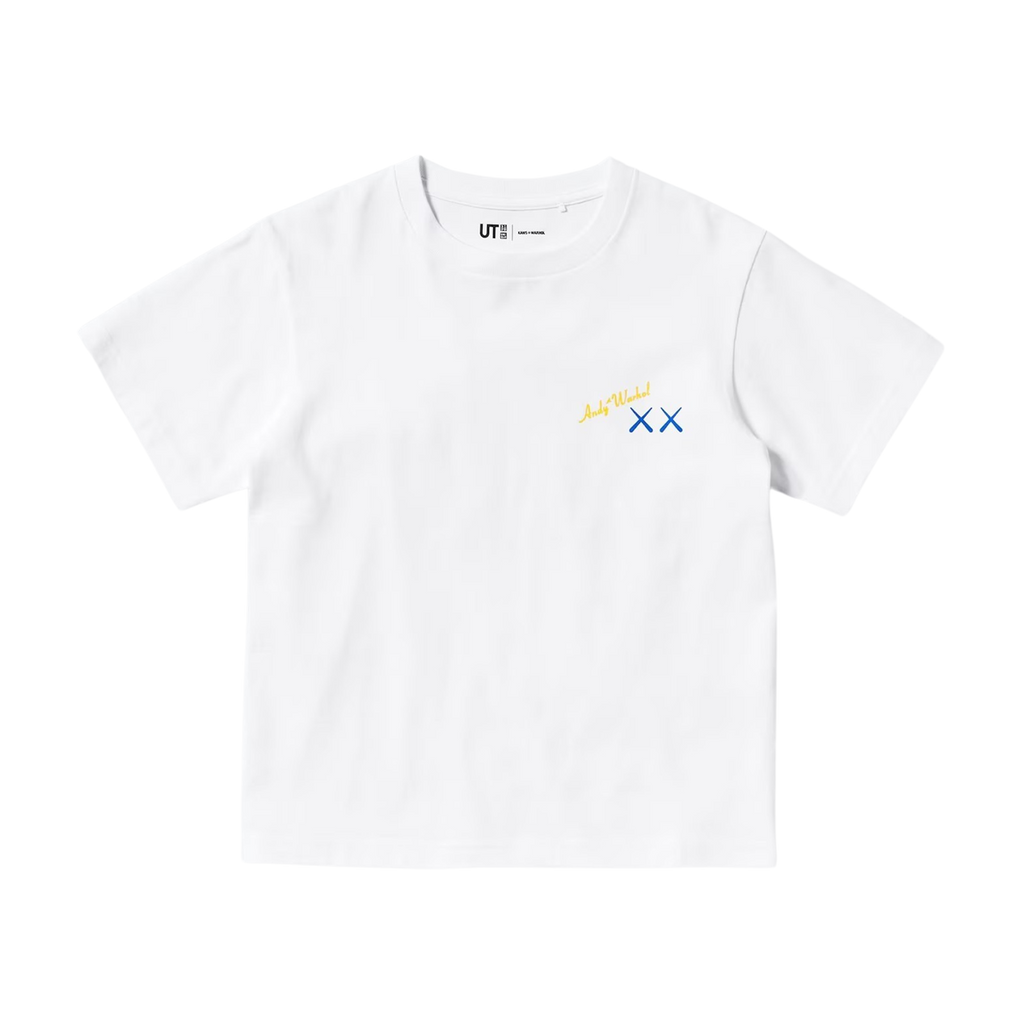 KAWS x Warhol x UNIQLO UT Graphic T-Shirt Kids 'White Blue'
