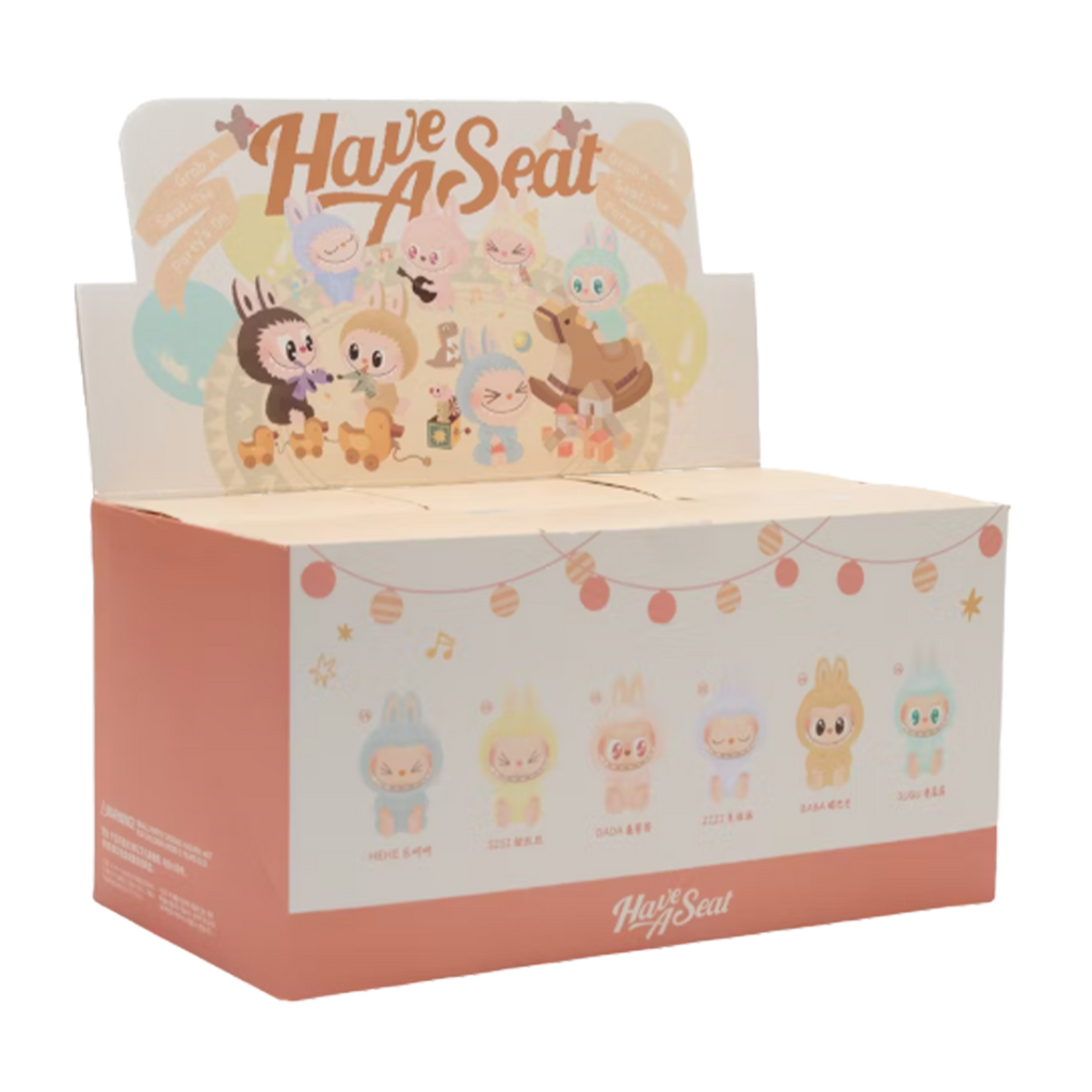 Pop Mart Labubu The Monsters Have a Seat Vinyl Plush Sealed Case (6 Blind Boxes)