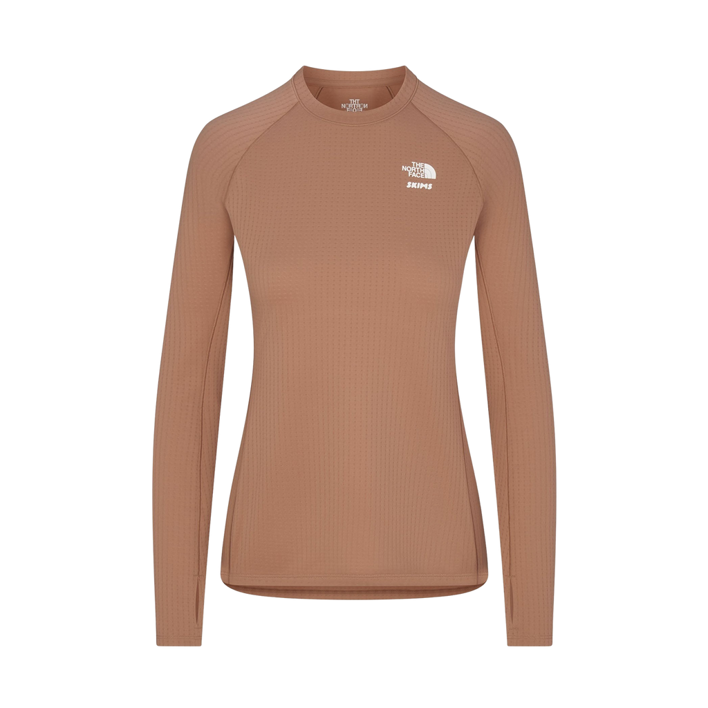 SKIMS x The North Face Dotknit Long Sleeve Top 'Sienna'