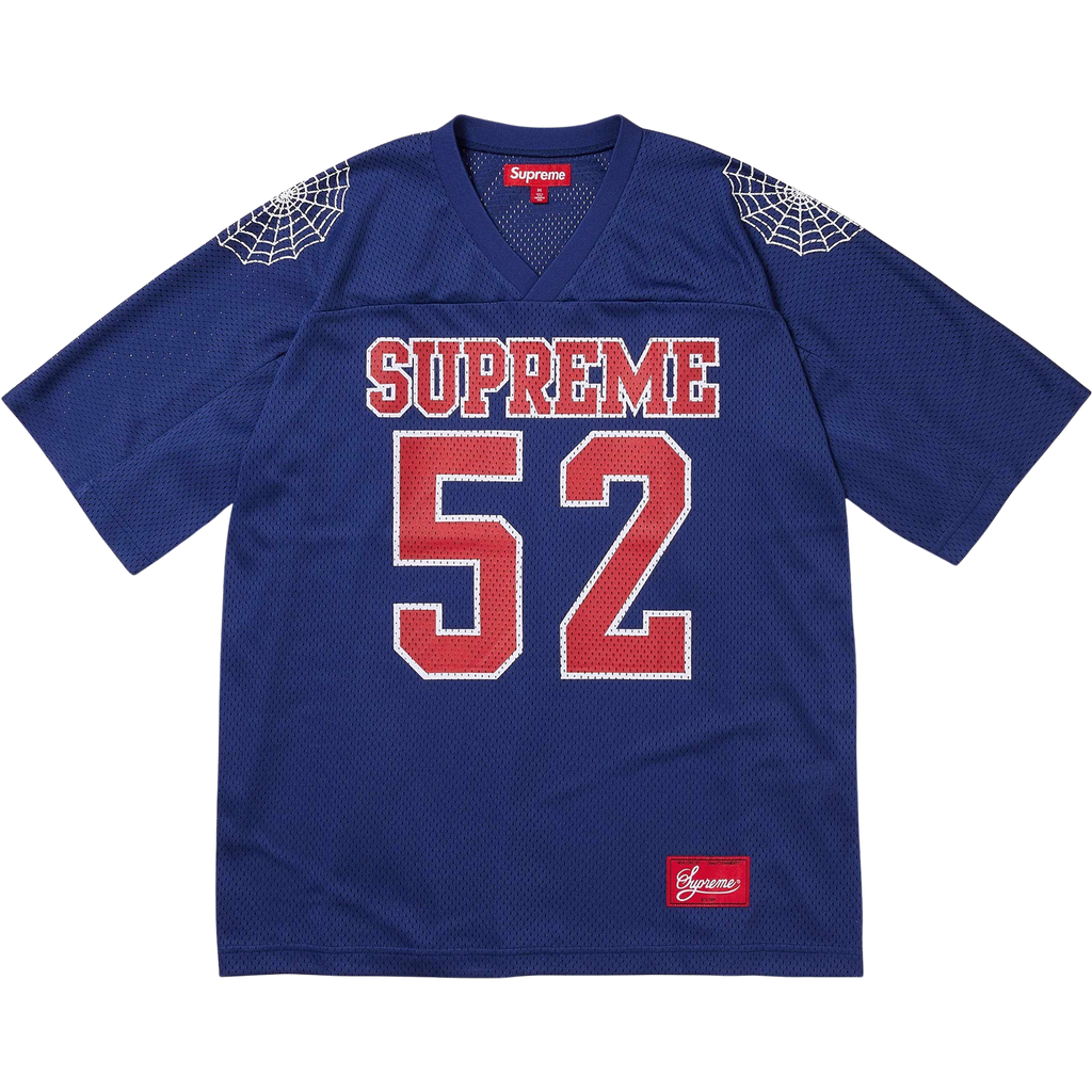 Supreme Spiderweb Football Jersey 'Navy'