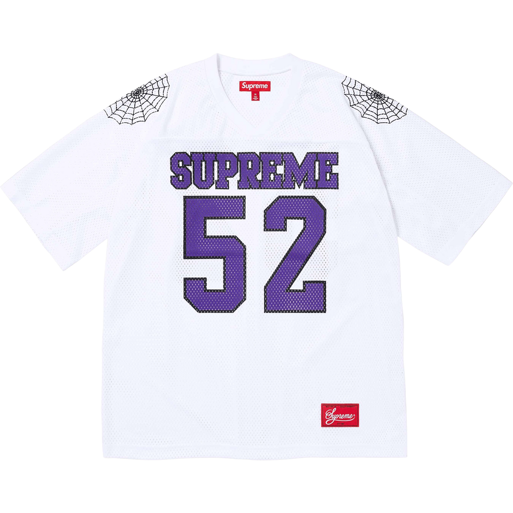 Supreme Spiderweb Football Jersey 'White'