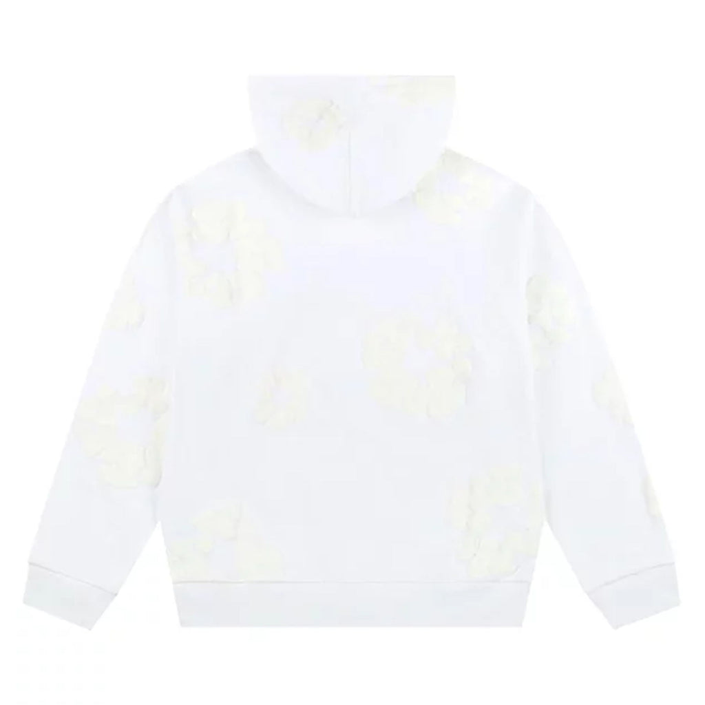 Denim Tears The Cotton Wreath Mono Hooded Sweatshirt 'White'