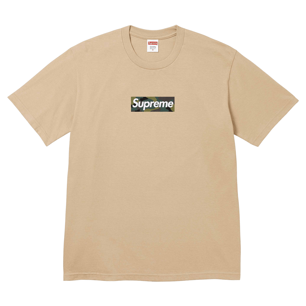 Supreme Box Logo Tee Khaki FW23 - Kick Game