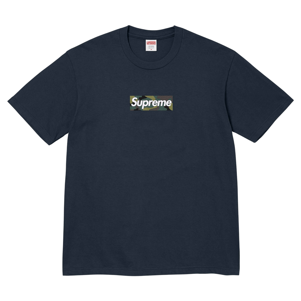 Supreme Box Logo Tee Navy FW23 - Kick Game